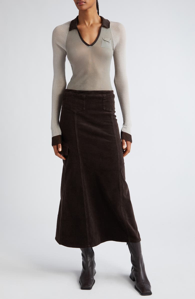 Paloma Wool Torrentbo Colorblock Johnny Collar Sweater, Alternate, color,