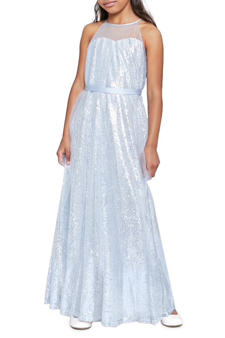 Sequin Dress, Alternate, color, SILVER