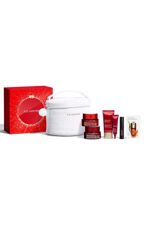 Clarins Super Restorative Luxury Set $366 Value In Transparent