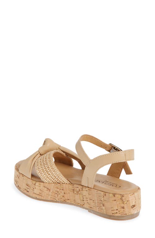 Cordani Kaylin Ankle Strap Platform Sandal In Nappa Naturale