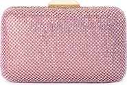 Olga Berg Ronny Crystal Mesh Frame Clutch