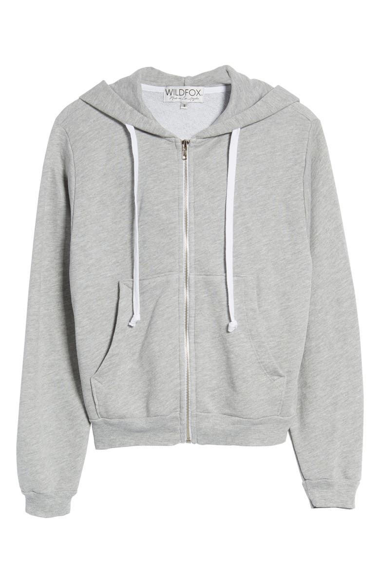 Wildfox Bridesmaid Regan Zip Hoodie, Alternate, color, 
