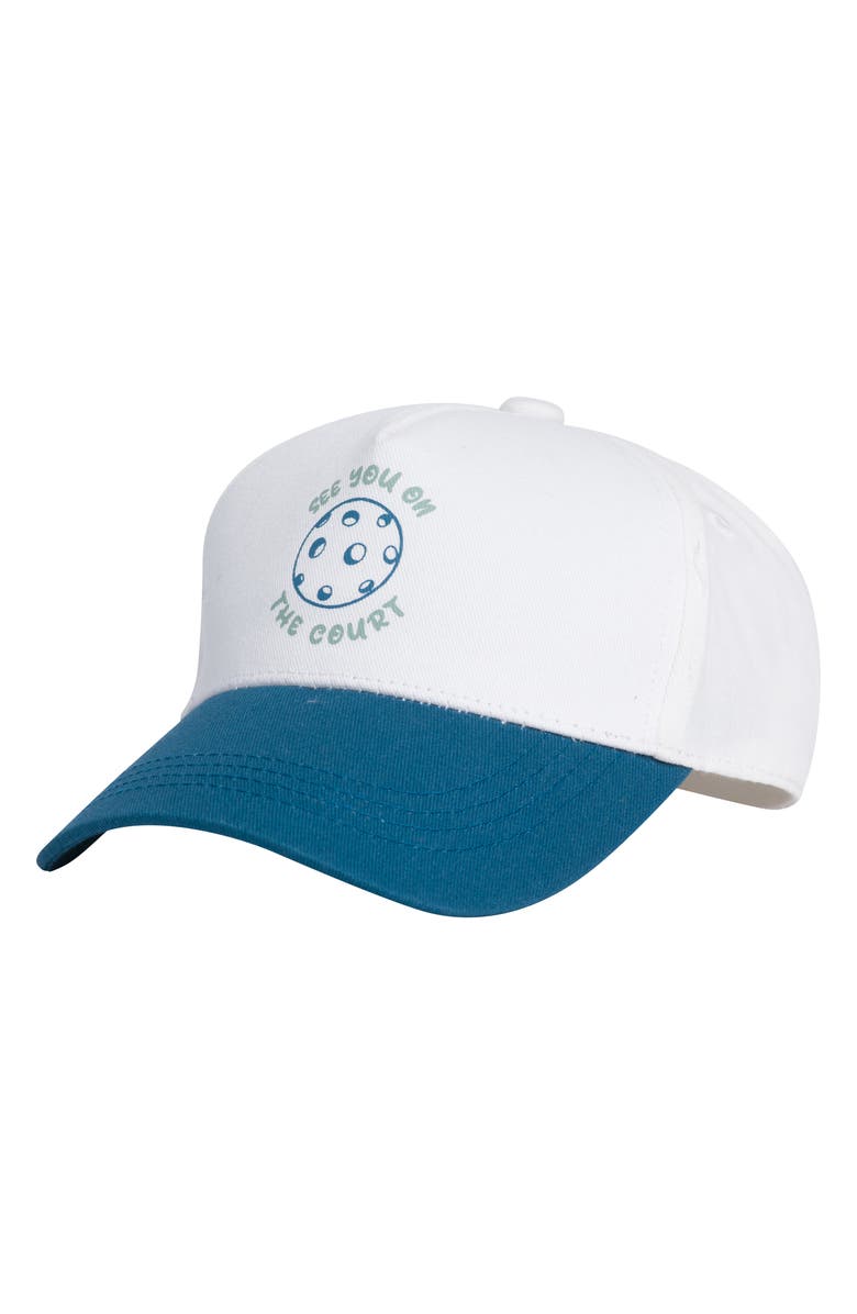 Petit Lem Kids' Pickleball Graphic T-Shirt, Cargo Shorts & Baseball Cap Set, Alternate, color, Blue