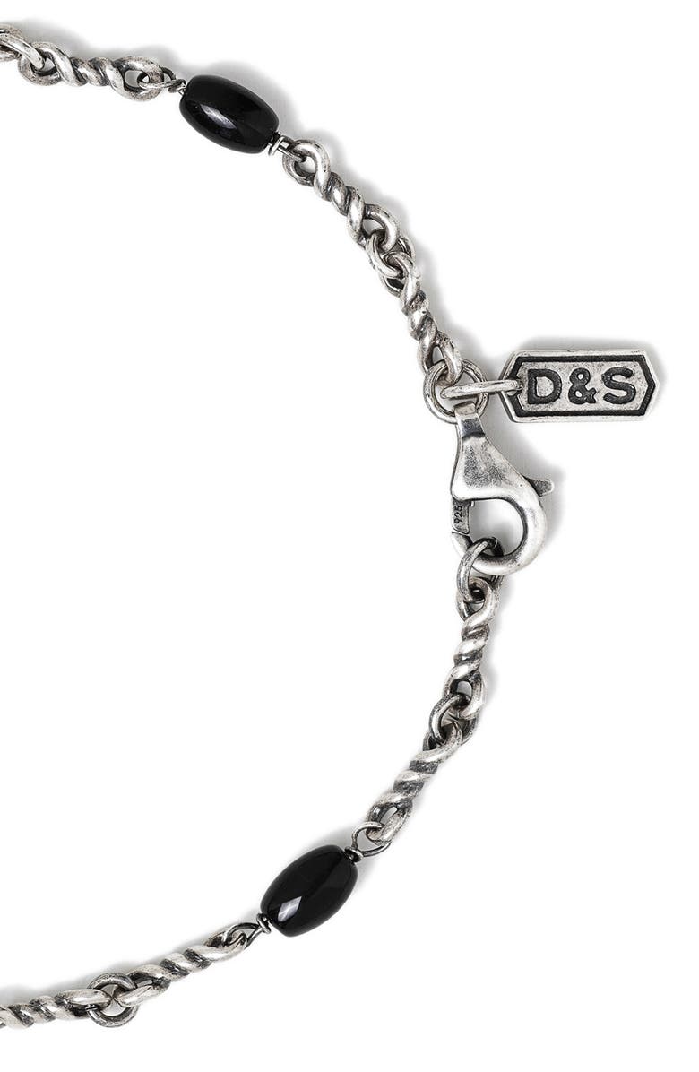 Degs & Sal Men's Twisted Cable Chain Bracelet, Alternate, color, Black
