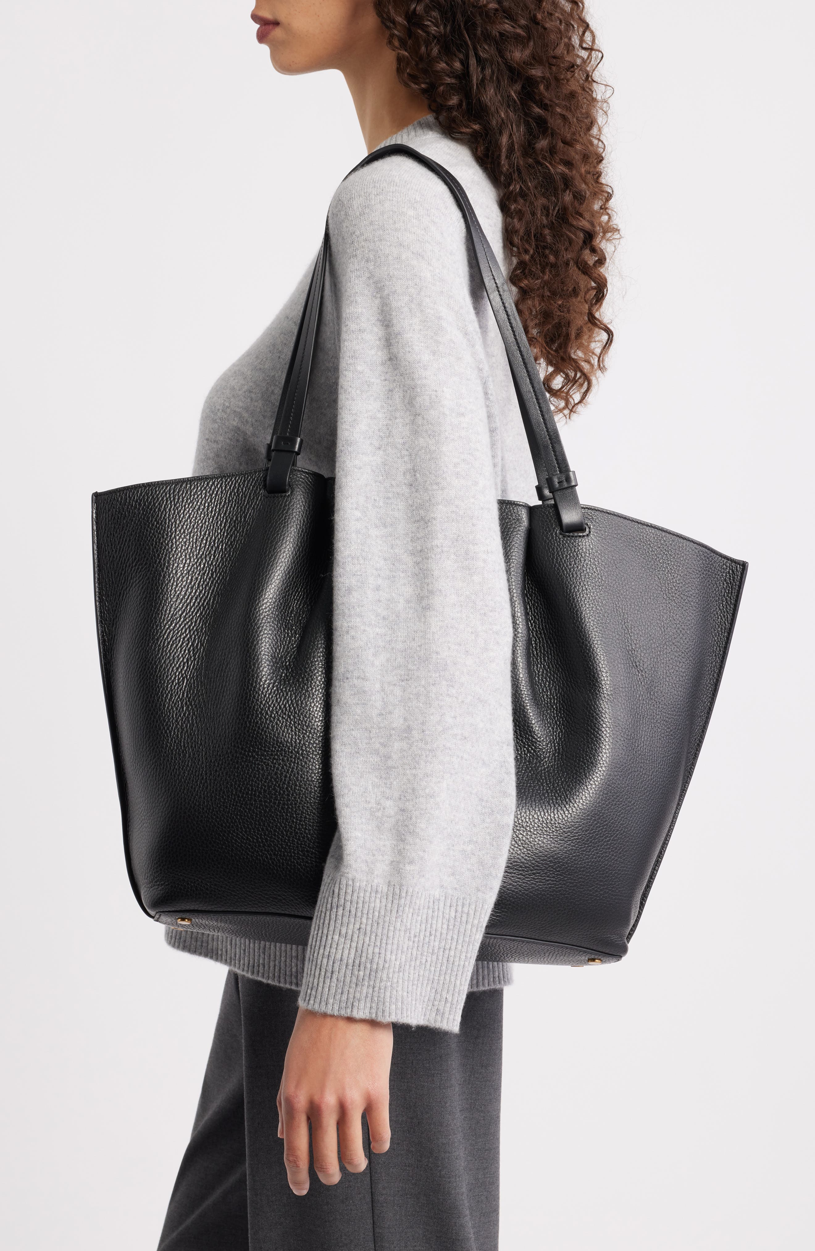 Vince Ava Laptop Tote, Alternate, color, Black