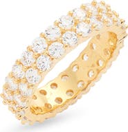 Nordstrom Wide Cubic Zirconia Eternity Ring