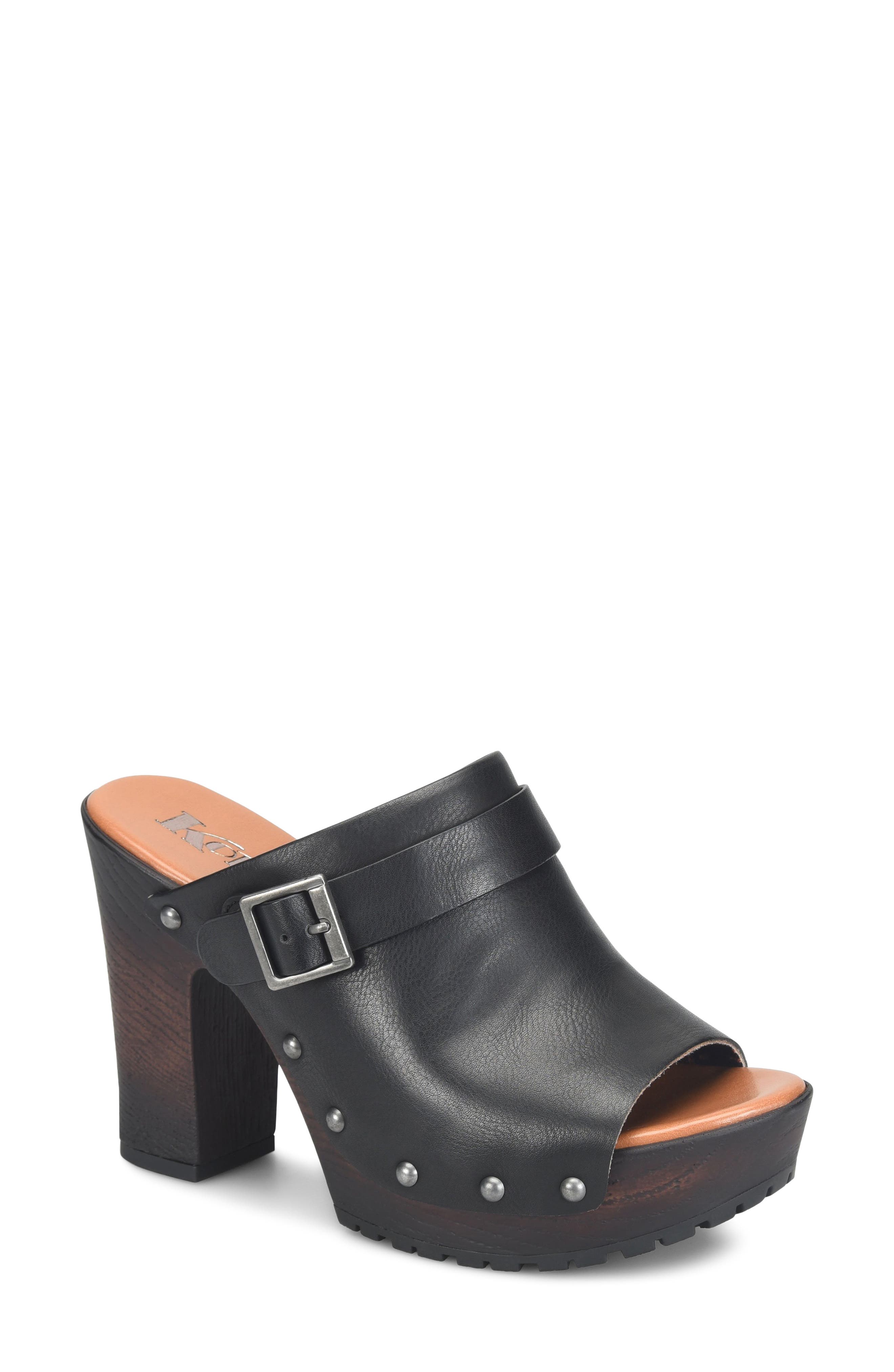 Allie Slide Sandal, Main, color, BLACK