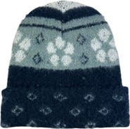MARCUS ADLER Floral Cuffed Knit Beanie