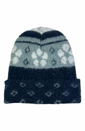 MARCUS ADLER Floral Cuffed Knit Beanie