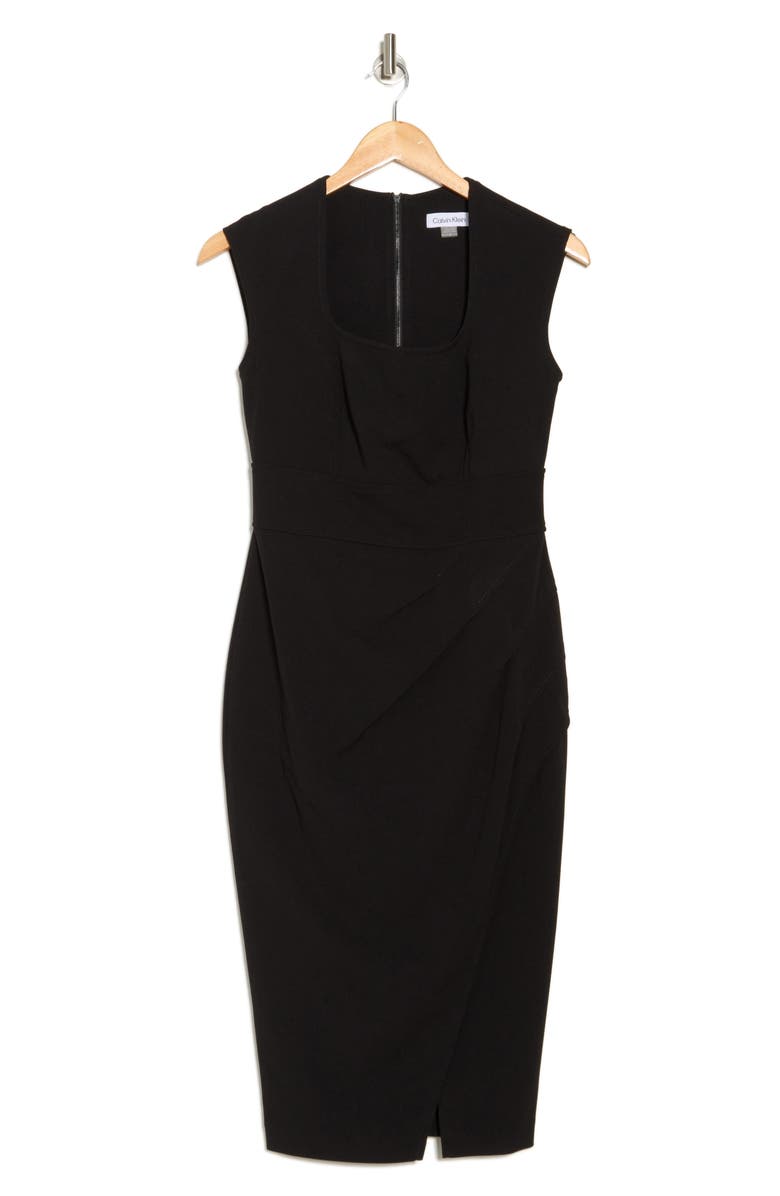 Short Sleeve Midi Fit & Flare Dress