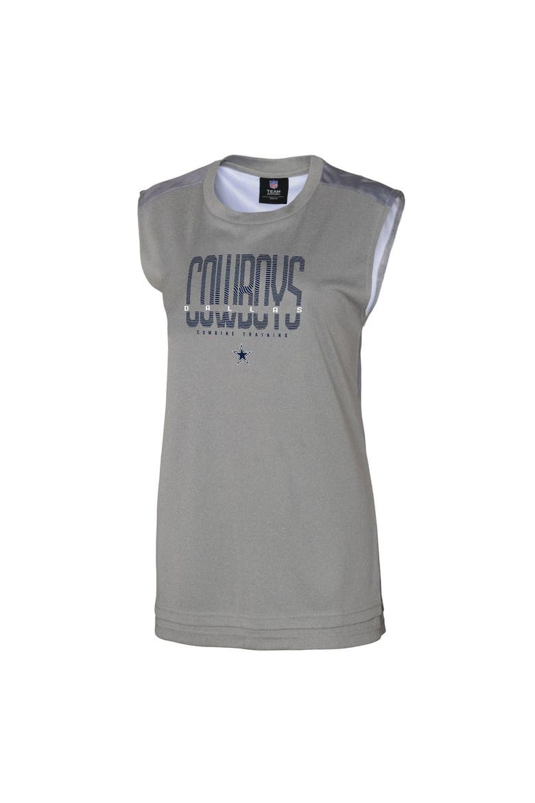 Women's Gray Dallas Cowboys No Sweat Tank Top, Alternate, color, Gray