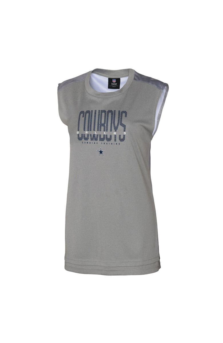 Outerstuff Women's Gray Dallas Cowboys No Sweat Tank Top, Alternate, color, Gray