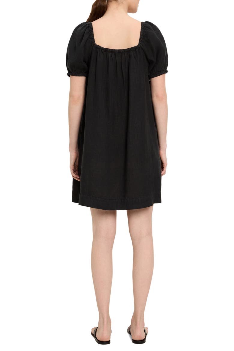 Tabitha Square Neck Babydoll Dress, Alternate, color, BLACK