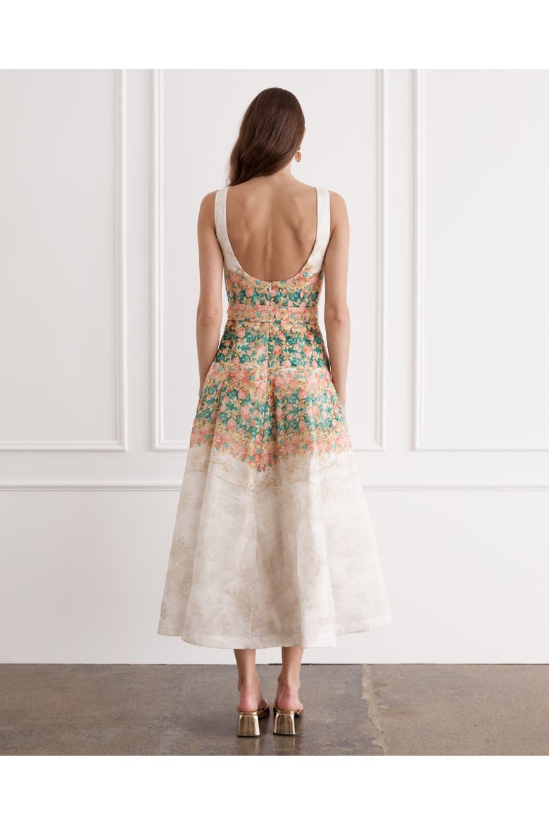 Phoebe Midi Dress, Alternate, color, Doree