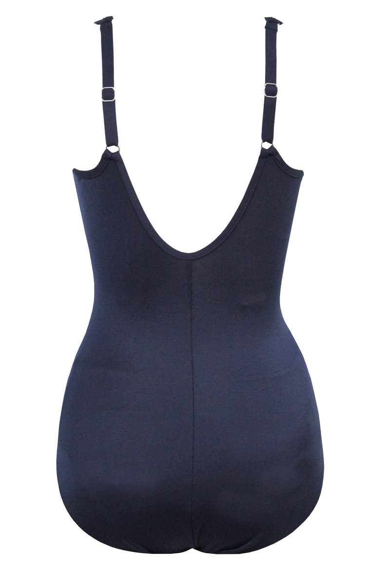 Network Madero One-Piece Swimsuit, Alternate, color, MIDNGHT BLUE