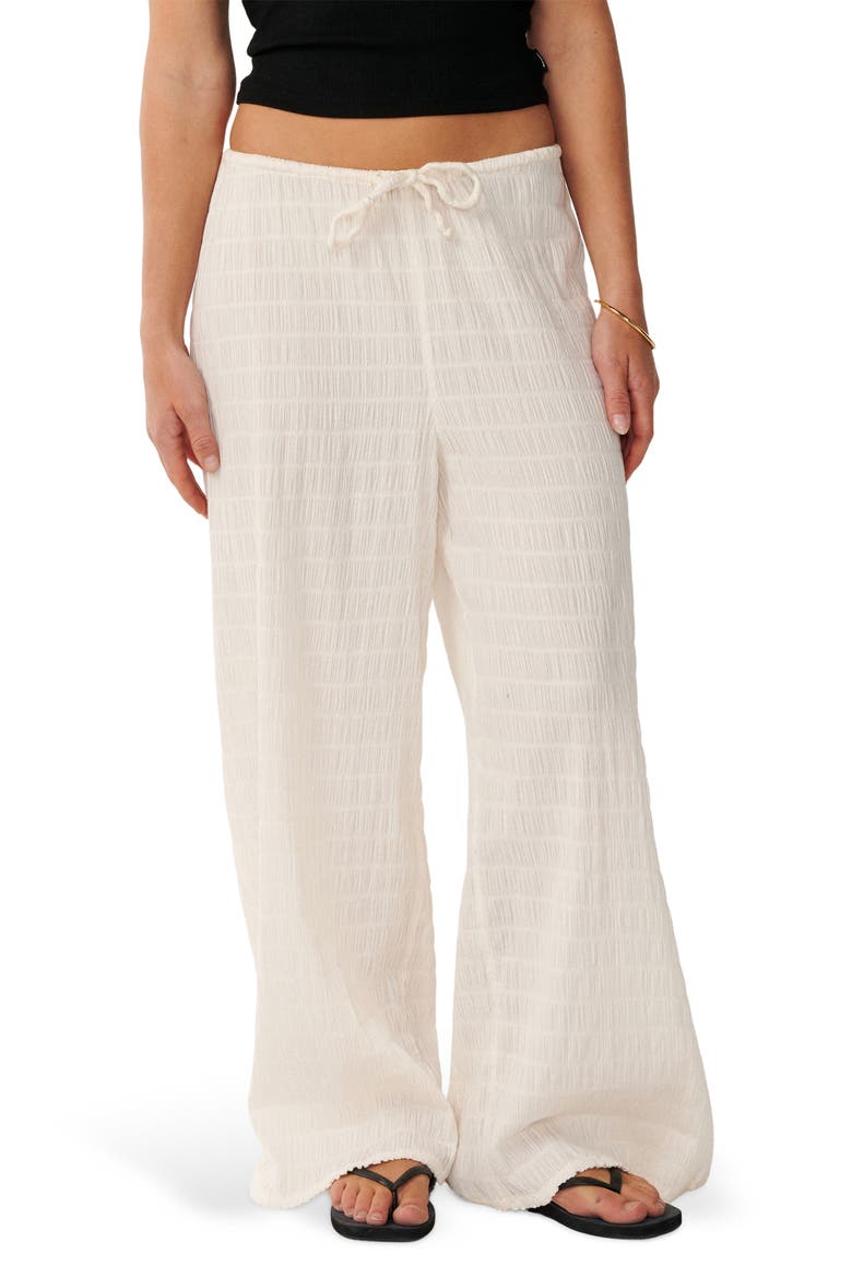 Islands Texture Cover-Up Pants, Main, color, BONE