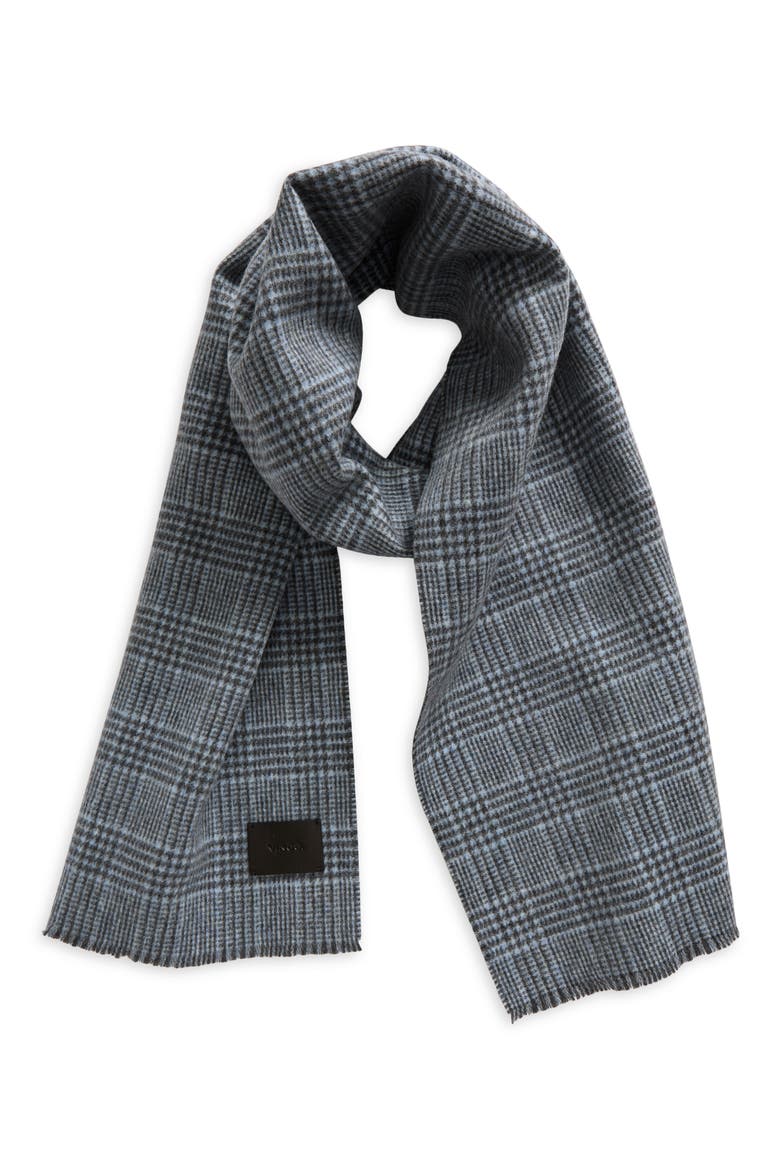 Double Face Wool & Cashmere Scarf, Main, color, 020GRY