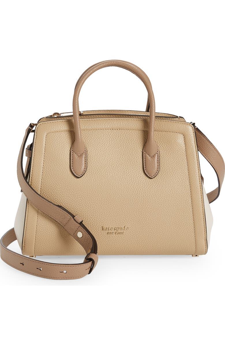 Kate Spade New York knott colorblock leather satchel, Main, color,