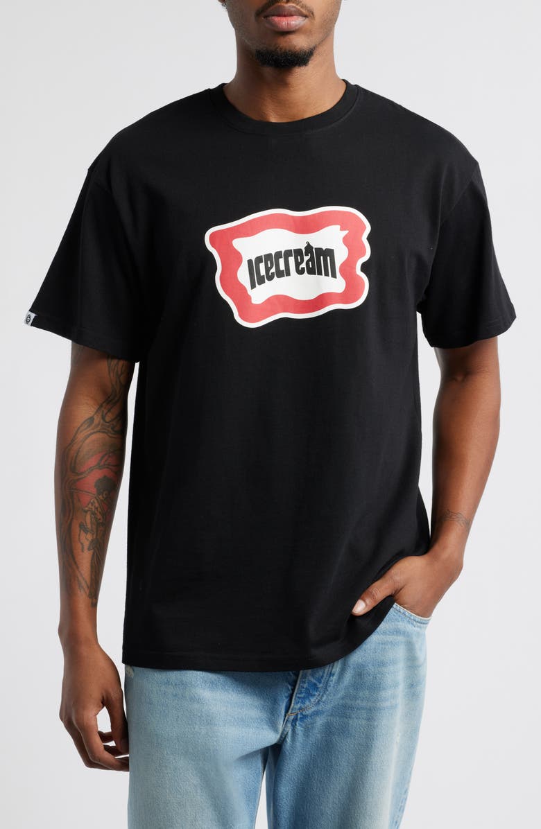ICECREAM Outline Logo Graphic T-Shirt, Main, color,