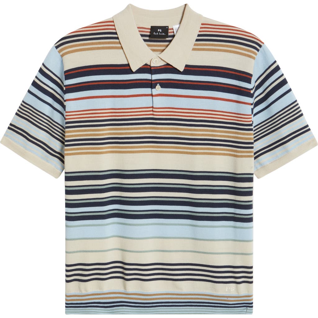 PAUL SMITH PAUL SMITH MERINO WOOL POLO SWEATER