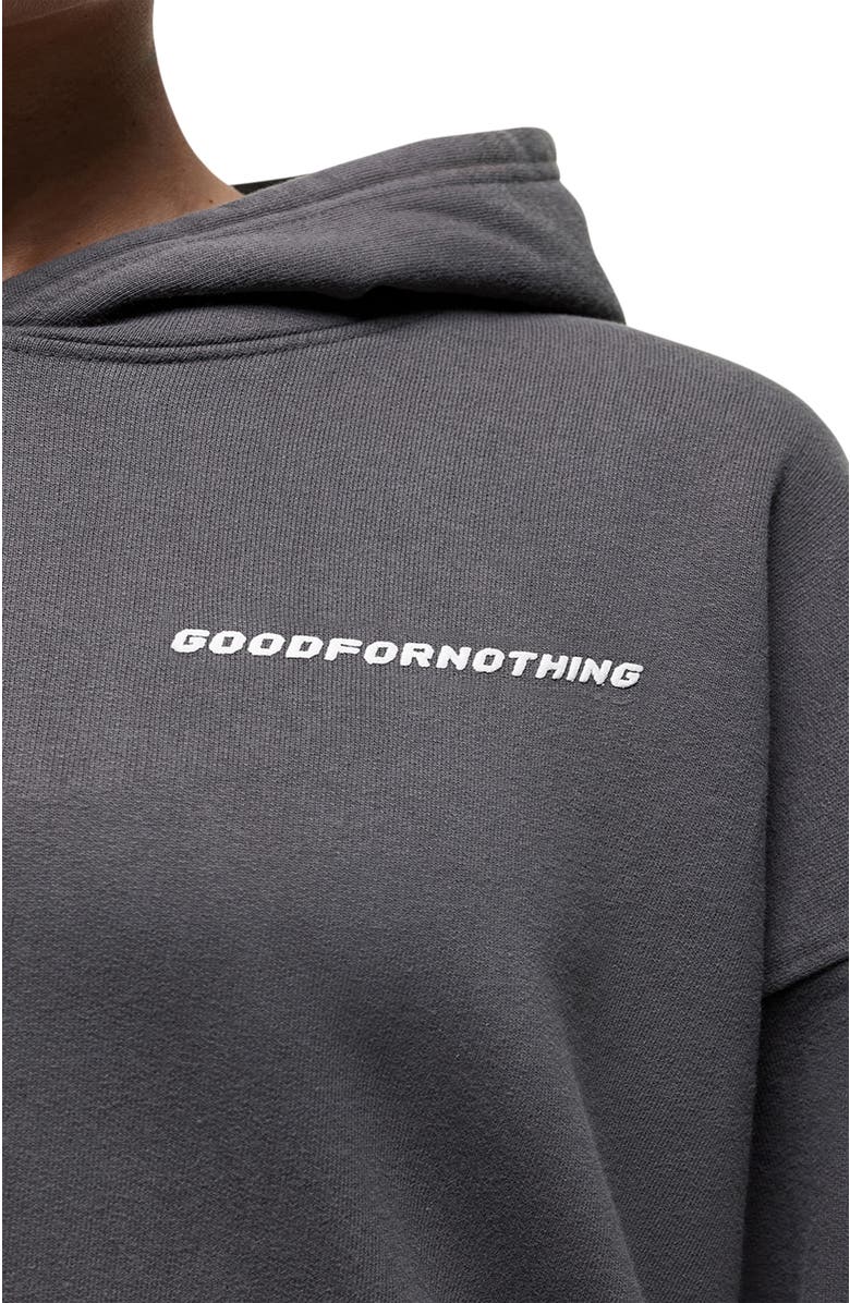 Good For Nothing Vintage Grey Relaxed Hoodie, Alternate, color, Grey