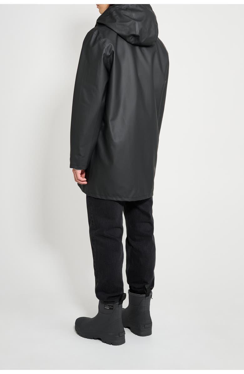 Stutterheim Stockholm Lightweight Raincoat, Alternate, color, Black