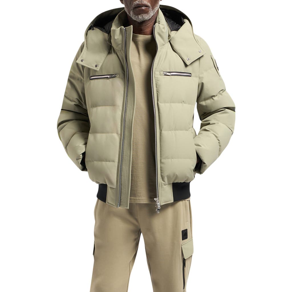 Moose Knuckles Cloud Bomber Jacket In Sage