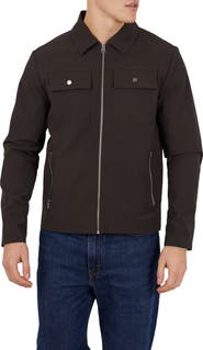 Brave Soul Zip-Up Collared Shacket