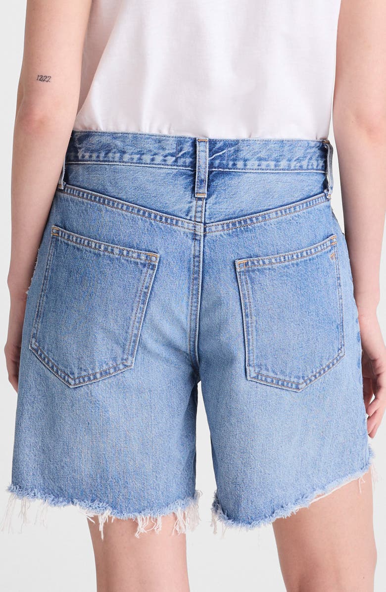 Madewell The Essex Mid-Length Shorts, Alternate, color, Worn Mid Indigo