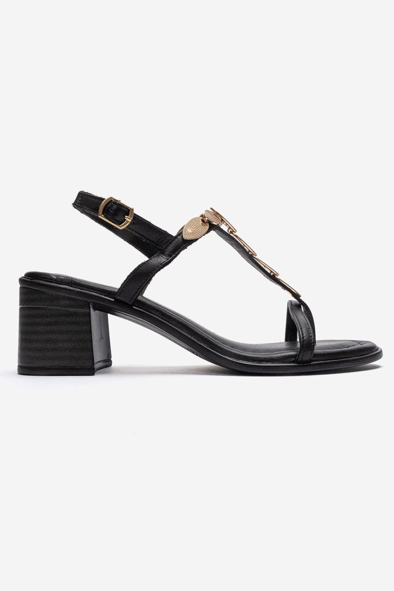 Serona Leather Block Heel Sandal, Alternate, color, Black