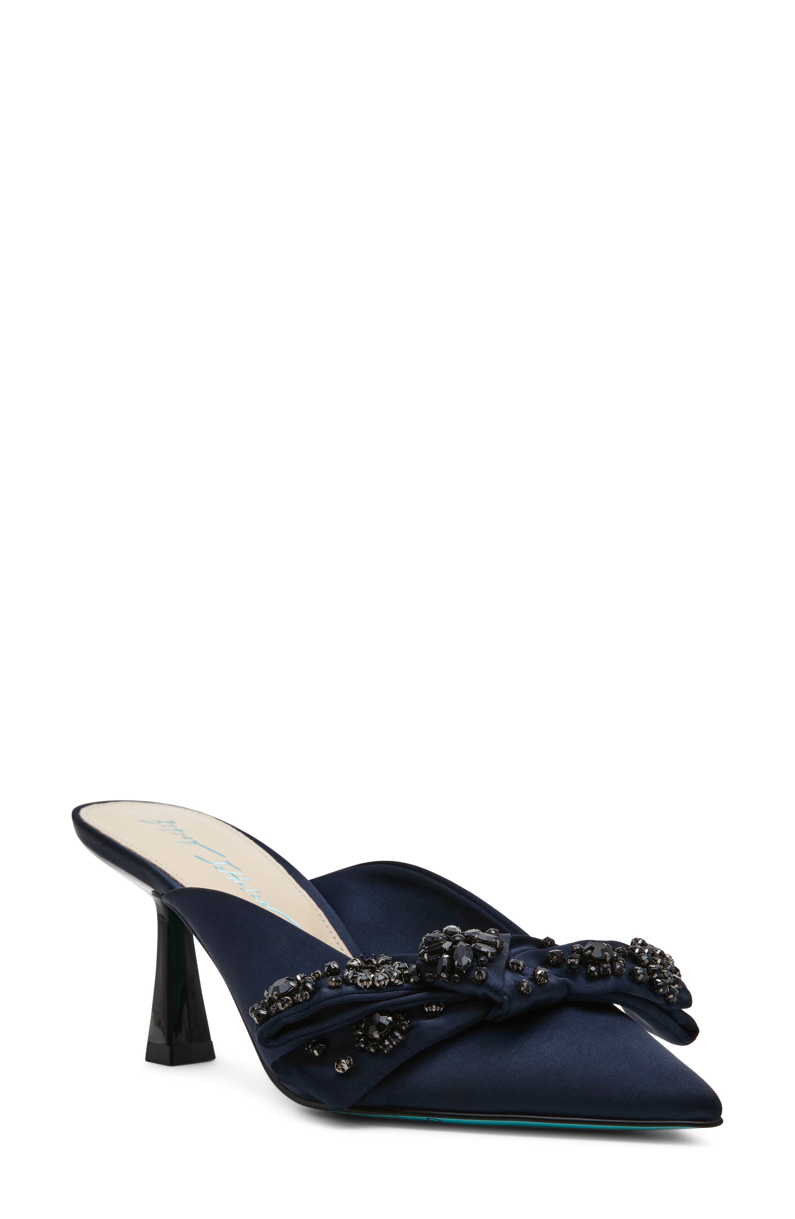 Kena Pointed Toe Mule, Main, color, NAVY