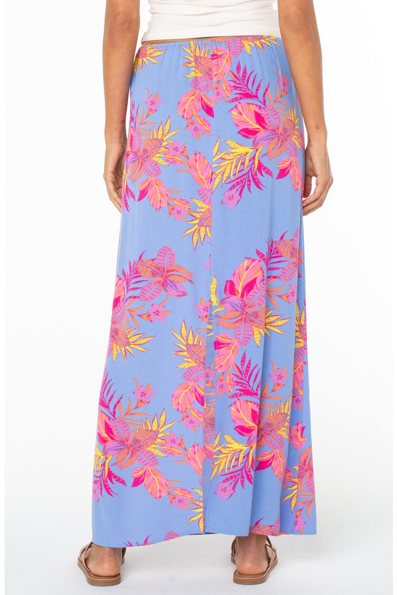 Iyla Floral Drawstring Maxi Skirt, Alternate, color, CORNFLOWER