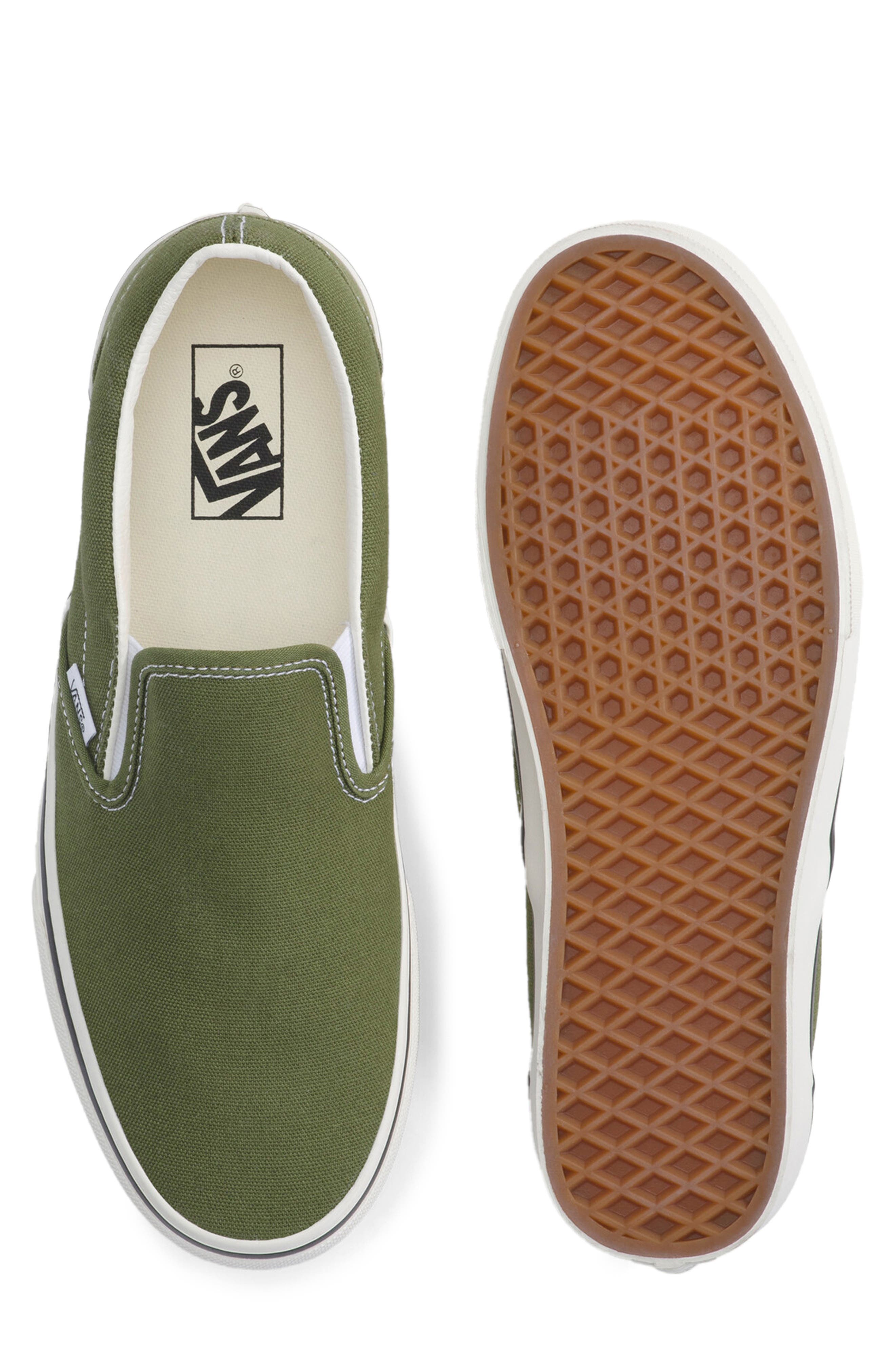 Classic Slip-On Sneaker, Alternate, color, DUCK CANVAS GREEN BALSAM