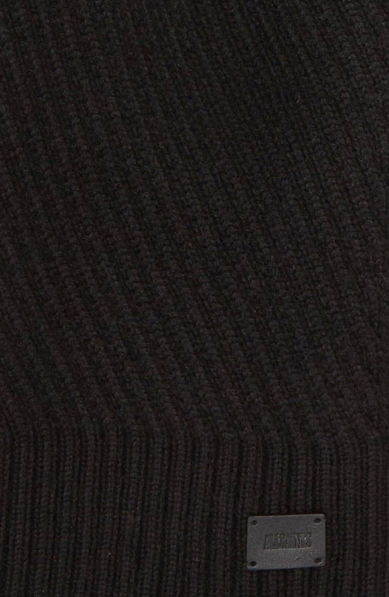 AllSaints Traveling Rib Knit Scarf, Alternate, color, 