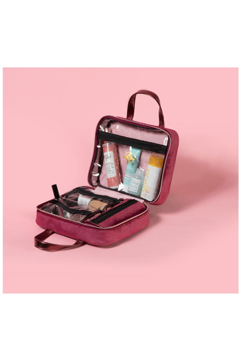 Marais Martha Large Briefcase Cosmetic Case, Alternate, color, NO COLOR