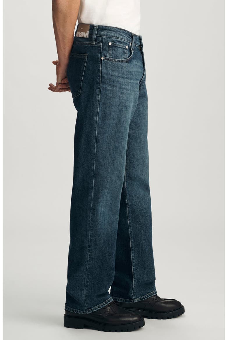 Marlon Relaxed Straight Leg Jeans, Alternate, color, DARK USED CLASSIC BLUE