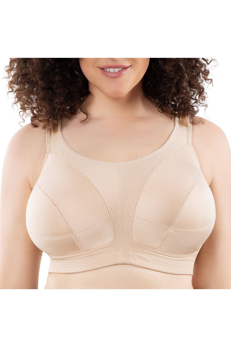 Active Wire-Free Unlined Sports Bra, Alternate, color, Bare