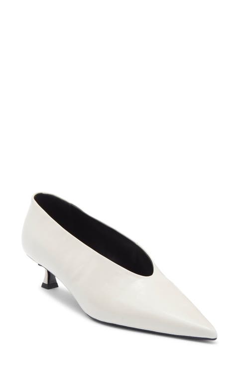 Cherry Pointed Toe Kitten Heel Pump (Women)