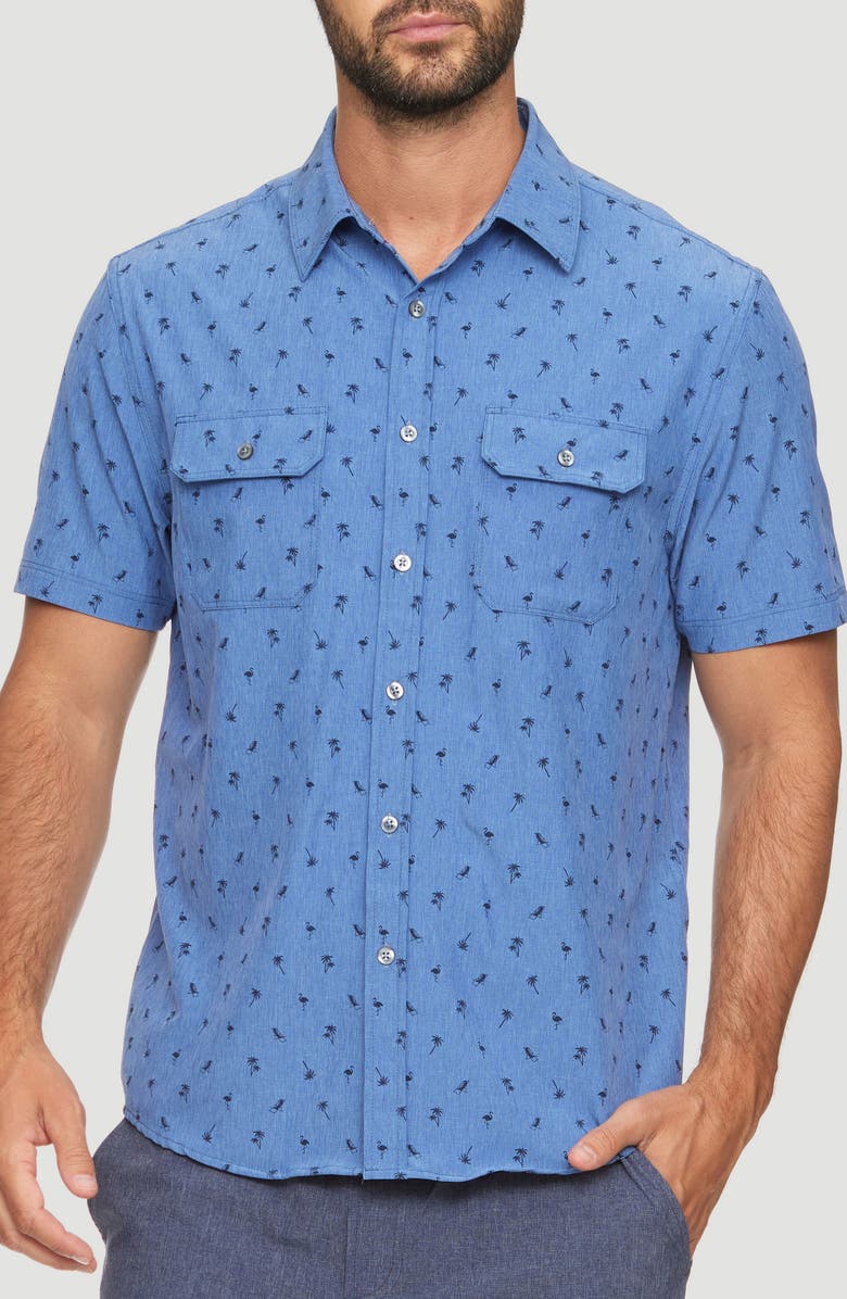 FLAG AND ANTHEM Tuscaloosa Performance Short Sleeve Shirt, Main, color,