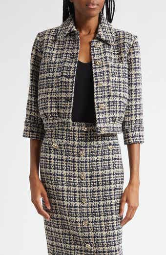 L'AGENCE Jia Crop Tweed Jacket