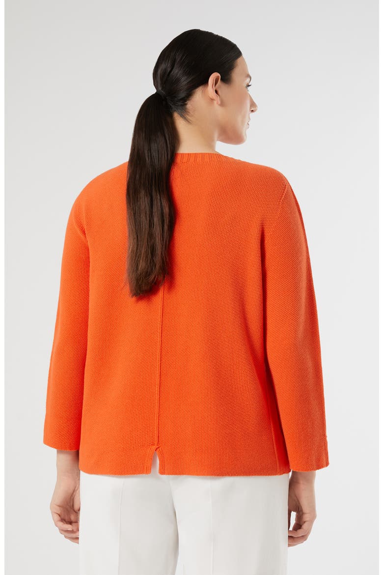 Vafelio Slit Cotton Sweater, Alternate, color, ORANGE
