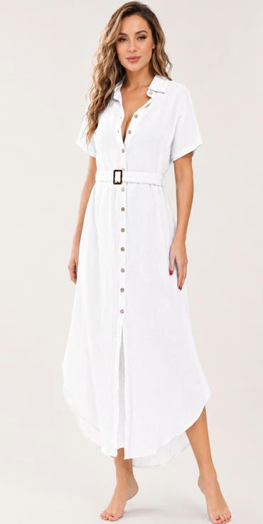 Lightweight Swim Cover-Up Maxi Dress