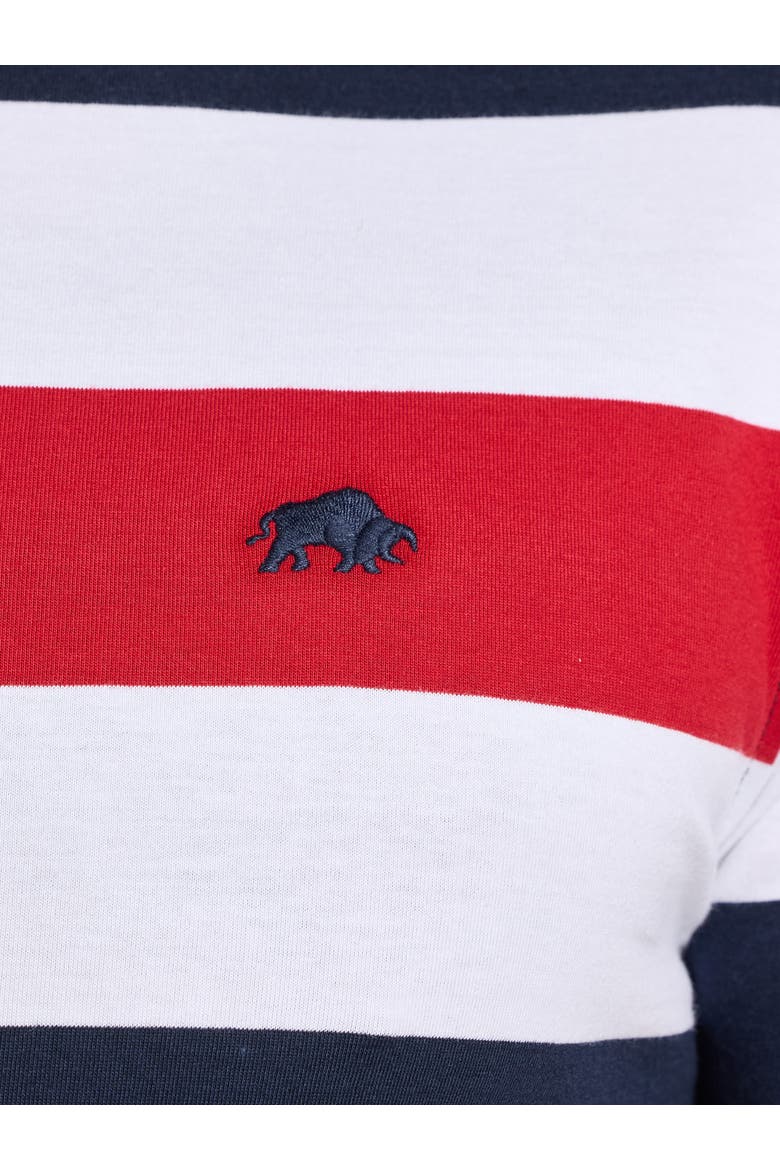 Contrast Chest Stripe T-Shirt, Alternate, color, Navy/Red