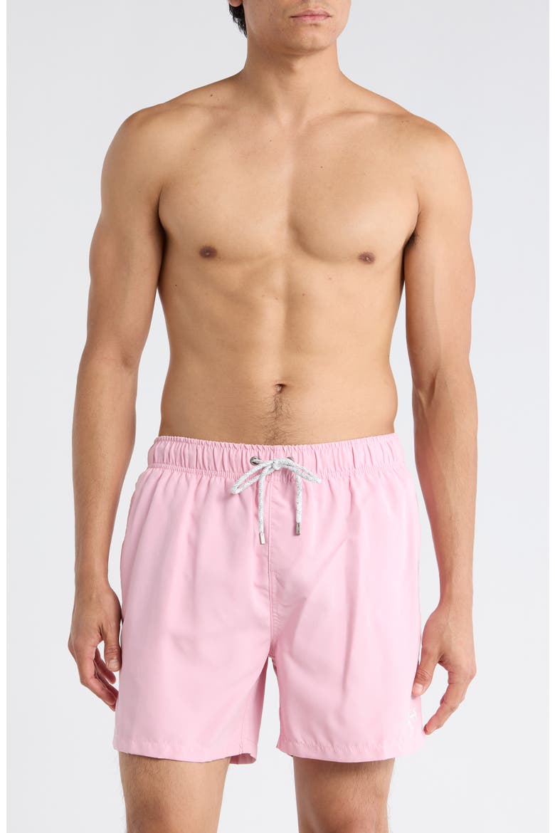 Endless Solid Volley Swim Trunks, Main, color, MAUVE
