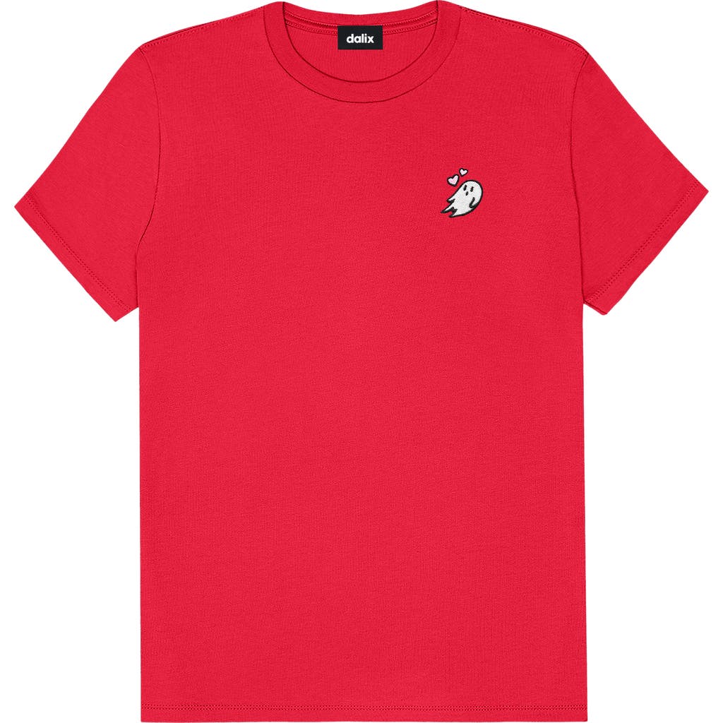 Dalix Heartly Ghost Tee In Red