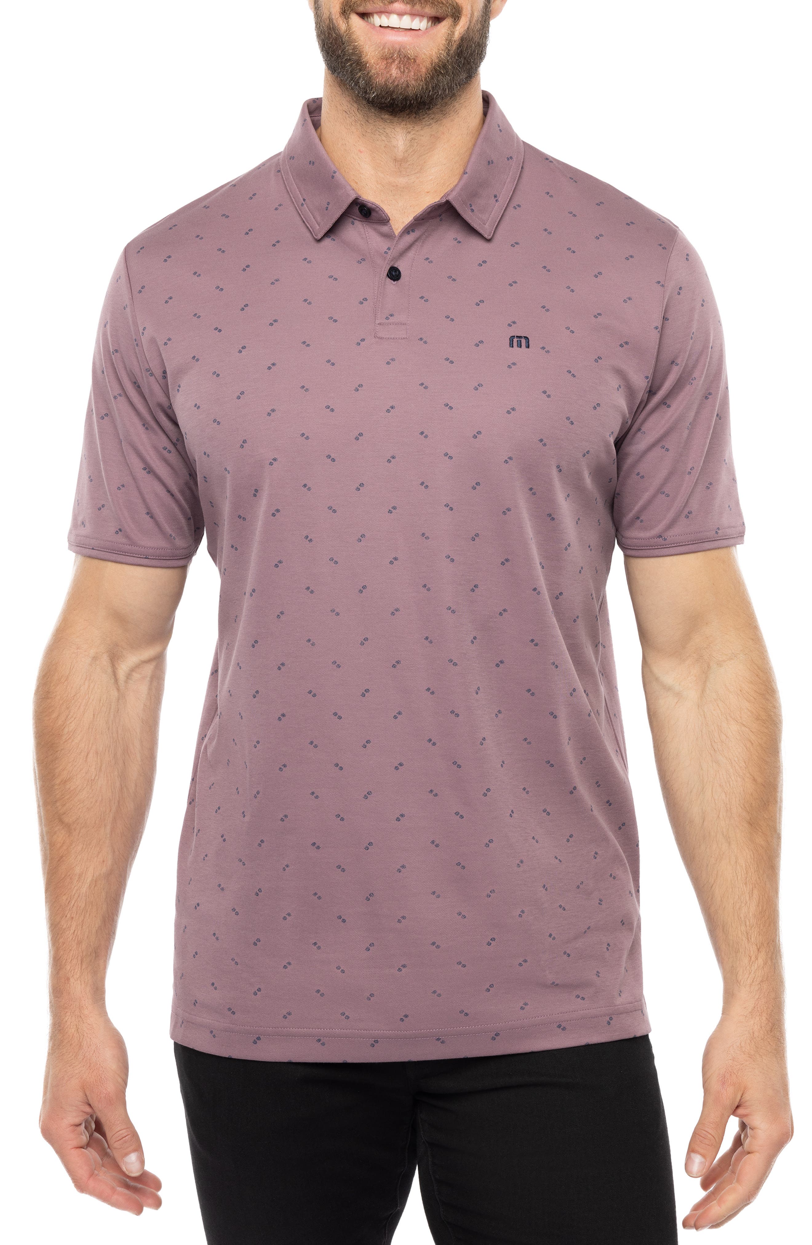 TravisMathew Tourism Neat Piqué Polo