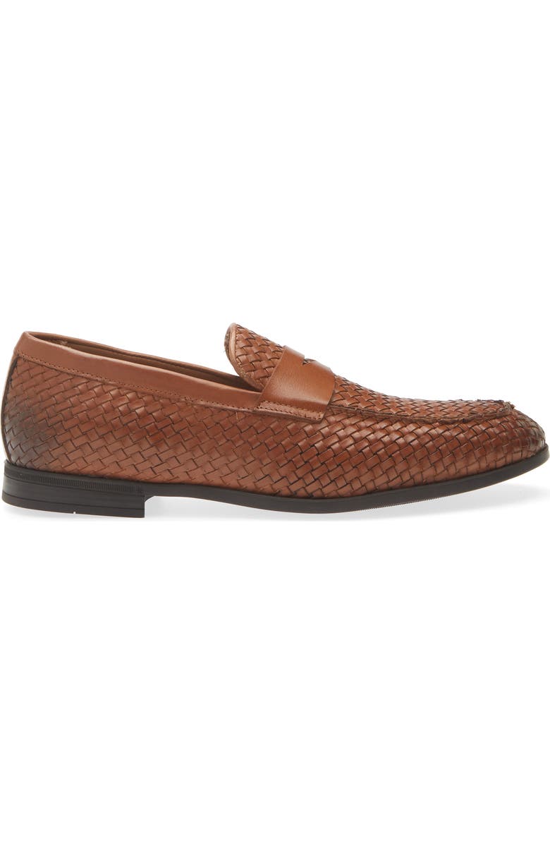 TO BOOT NEW YORK Higgins Woven Penny Loafer, Alternate, color, Crust Cuoio