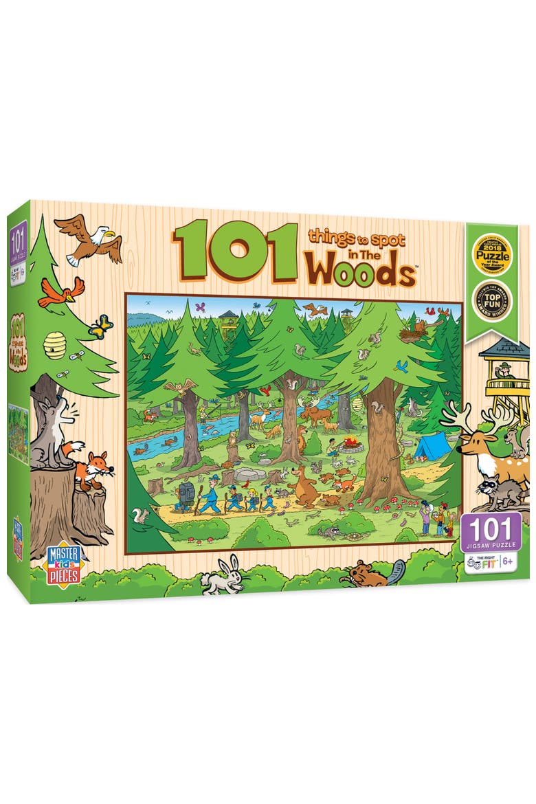 101 Things to Spot Woods 100pc Puzzle, Main, color, Multicolor