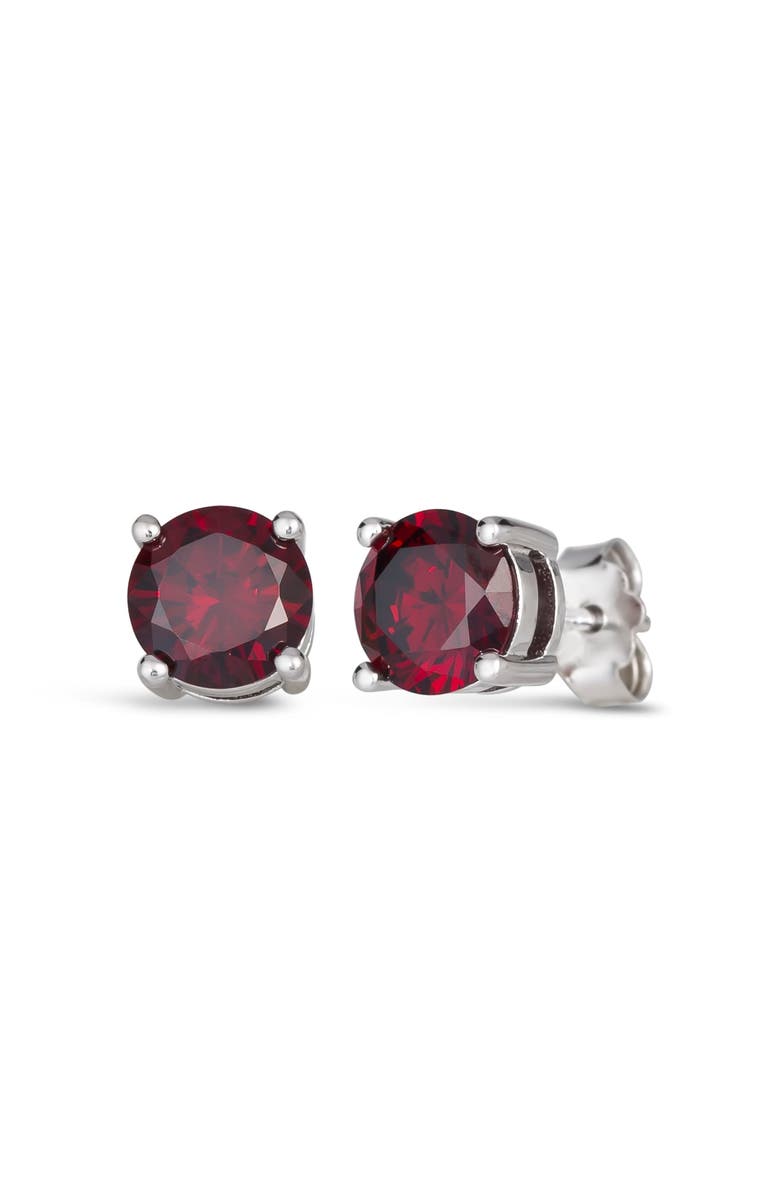 Anna Zuckerman Rainbow Gem Studs, Main, color, Red Garnet