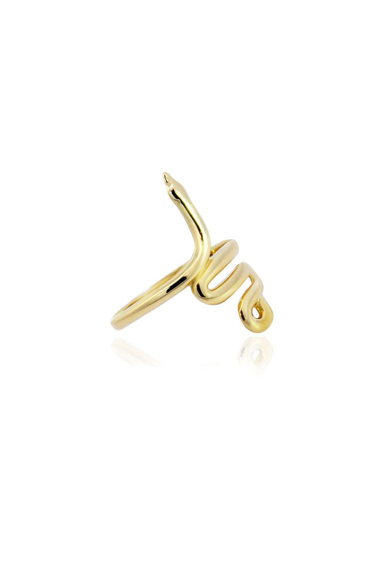 Golden Snake Ring, Alternate, color, Yellow Gold